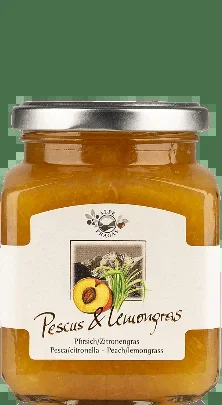 Alpe Pragas Pescus & Lemongras Fruchtaufstrich Pfirsich Zitronengras