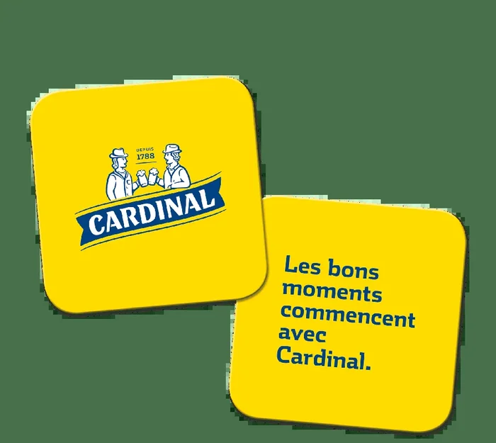 Assiettes à bière Cardinal (100 pièces) | Achetez dès maintenant dans la boutique de boissons