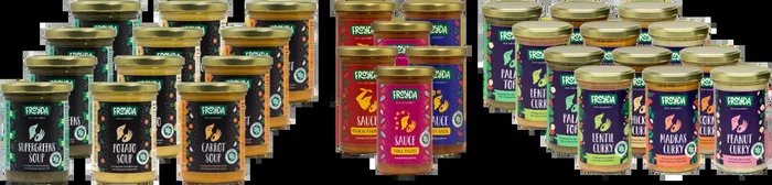 Froyda value pack (12x organic curry stews + 6x organic soups + 6x organic sauces)