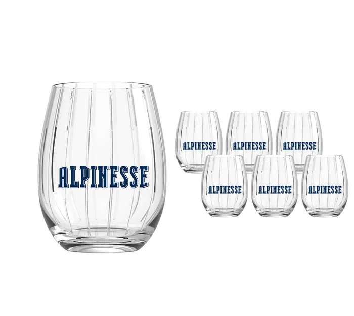 Verre Signature Alpinesse 6x40cl | Boire avec style